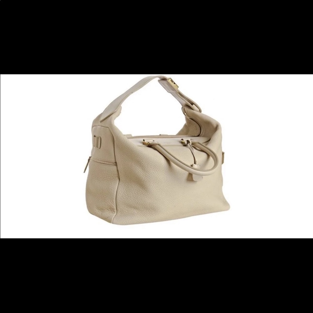 NWOT Celine Cream Pebble Leather Medium Convertible Hobo